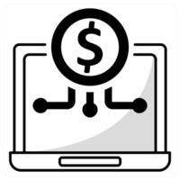 Digital Economy and digital icon concept vector