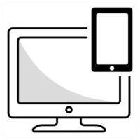 Responsive Design and layout icon concept vector