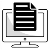 Online Document and cloud icon concept vector
