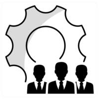 Management and planning icon concept vector