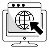Website and design icon concept vector