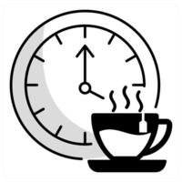 Break Time and pause icon concept vector