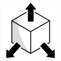Scale Modification and weight icon concept vector