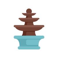 Decorative water fountain cascading water feature vector