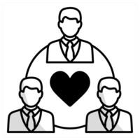 Business Relationship and networking icon concept vector
