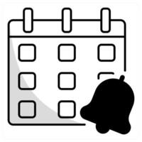 Meeting Reminder and alert icon concept vector