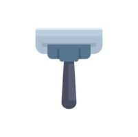 Safety razor showing sharp edge for shaving needs vector