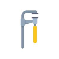 C clamp holding tight for woodworking and construction projects vector