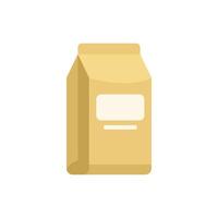 Blank packaging standing up with empty label for branding vector