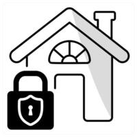 Home Protection and security icon concept vector