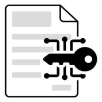 Data Encryption and technical icon concept vector