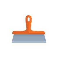 Construction tool illustration featuring a squeegee with orange handle vector