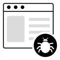 Site Threat and hazard icon concept vector