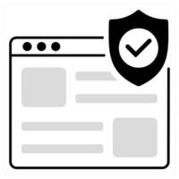 Site Security and data security icon concept vector