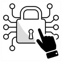 Access Control and security icon concept vector