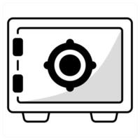 Crypto Vault and digital wallet icon concept vector