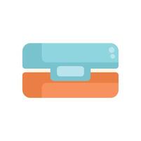 Modern compact scanner digitizing documents vector
