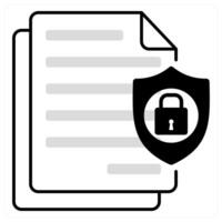 Confidential Information and information icon concept vector