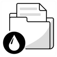 Data Leak and data loss icon concept vector
