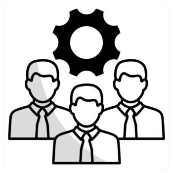 Development Team and innovation icon concept vector