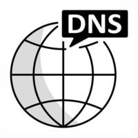 DNS and server icon concept vector