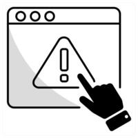 Error and alert icon concept vector