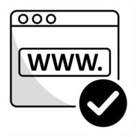 Domain Name and url icon concept vector