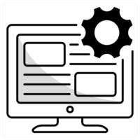 User Interface and design icon concept vector