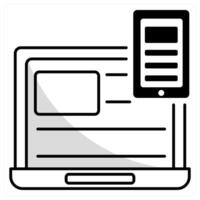 Responsive Design and layout icon concept vector