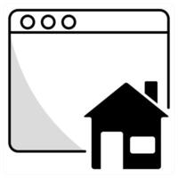 Home Page and website icon concept vector