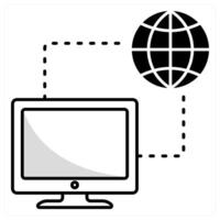 Connection and link icon concept vector
