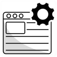 Web Optimization and web icon concept vector