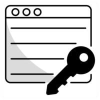 Keywords and tags icon concept vector