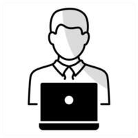 Web Developer and coding icon concept vector