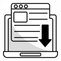 Landing Page and web icon concept vector