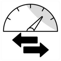 Speed Bandwidth and speed icon concept vector