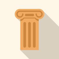 Antique column representing classical architecture and history vector