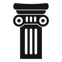 Architectural column standing tall, symbol of strength and history vector