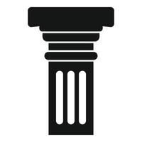 Architectural column holding strong, supporting ancient structure vector