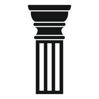 Fluted column symbolizing strength and architectural heritage vector