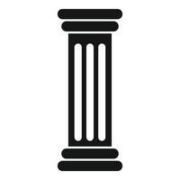 Fluted column representing classical architecture and history vector