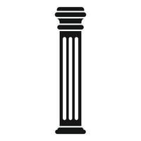 Fluted column standing tall representing classical architecture vector