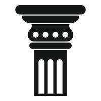 Architectural column showing classical style and elegant design vector