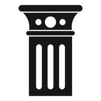 Architectural column holding strong, an icon of classical strength and elegance vector