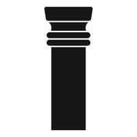 Architectural column standing tall, simple elegance in black and white vector