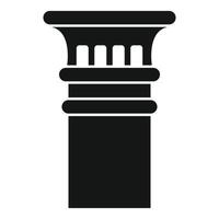 Architectural column showing classic style and elegant design vector