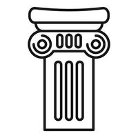 Antique column representing classical architecture and history vector