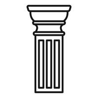 Antique column standing tall, history and architecture combined vector