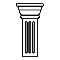 Architectural column symbolizing classical strength and elegance vector