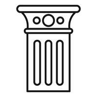 Architectural column standing tall with ornate detailing vector